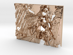 Athena goddess of War Death of No Deity 3D Print in 9K Rose Gold 