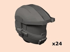 28mm Master chief helmet in Tan Fine Detail Plastic