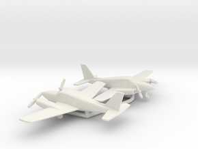 Piper PA-30 Twin Comanche in White Natural Versatile Plastic: 1:160 - N