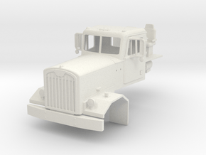 1/64th Autocar Flat fender set forward cab in White Natural Versatile Plastic