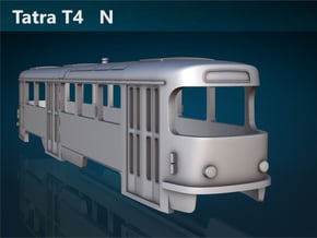Tatra T4 N [body] in Tan Fine Detail Plastic