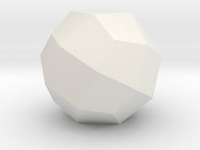03. Geodesic Cube Pattern 3 - 10mm in White Natural Versatile Plastic