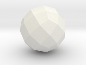 04. Geodesic Cube Pattern 4 - 1in in White Natural Versatile Plastic