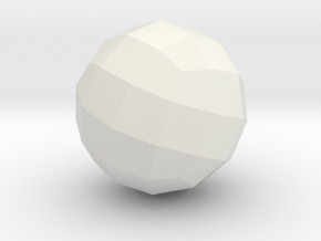 06. Geodesic Cube Pattern 6 - 1in in White Natural Versatile Plastic