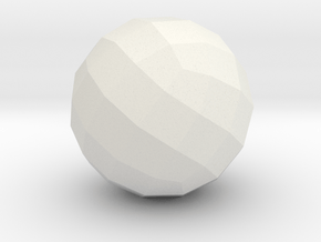 07. Geodesic Cube Pattern 7 - 1in in White Natural Versatile Plastic