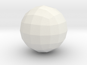 08. Geodesic Cube Pattern 8 - 1in in White Natural Versatile Plastic