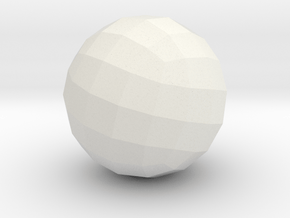 09. Geodesic Cube Pattern 9 - 1in in White Natural Versatile Plastic