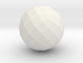 10. Geodesic Cube Pattern 10 - 1in in White Natural Versatile Plastic