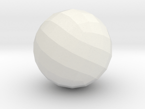11. Geodesic Cube Pattern 11 - 1in in White Natural Versatile Plastic