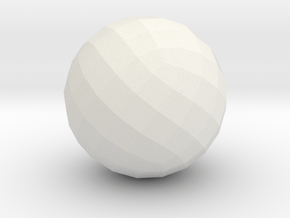 13. Geodesic Cube Pattern 13 - 1in in White Natural Versatile Plastic