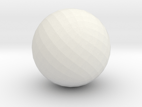 29. Geodesic Cube Pattern 29 - 1in in White Natural Versatile Plastic