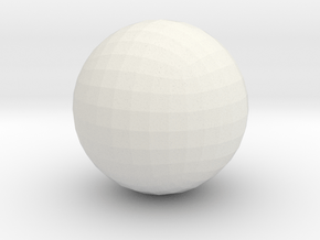 30. Geodesic Cube Pattern 30 - 1in in White Natural Versatile Plastic