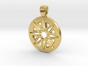 Compass in Polished Brass