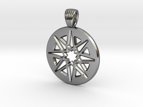 Compass in Polished Silver