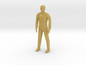 Man wearing suit (N scale figure) in Tan Fine Detail Plastic