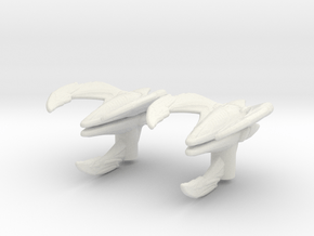 Xindi Insectoid Ship 1/7000 Attack Wing x2 in White Natural Versatile Plastic