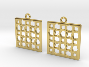 Cobogo grid in Polished Brass
