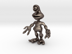 Ato, the Alien in Polished Bronzed Silver Steel