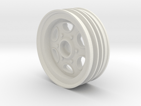 Front Wheel for 2WD RC Buggies like FX10 & Hornet in White Natural Versatile Plastic