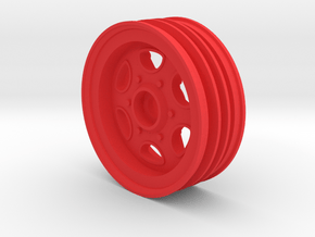 Front Wheel for 2WD RC Buggies like FX10 & Hornet in Red Smooth Versatile Plastic