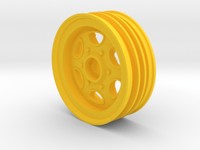 Front Wheel for 2WD RC Buggies like FX10 & Hornet in Yellow Smooth Versatile Plastic