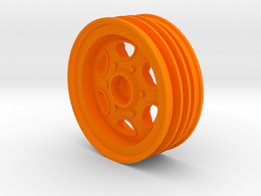 Front Wheel for 2WD RC Buggies like FX10 & Hornet in Orange Smooth Versatile Plastic