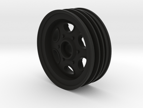 Front Wheel for 2WD RC Buggies like FX10 & Hornet in Black Smooth PA12