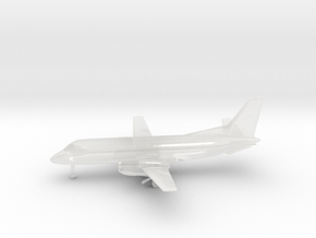 Saab 340 A in Clear Ultra Fine Detail Plastic: 6mm
