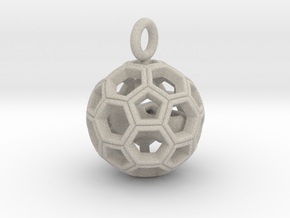 Soccer Ball with Dutch Soccer Shoe Inside in Natural Sandstone