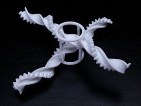 Screw/screw gearing in White Processed Versatile Plastic