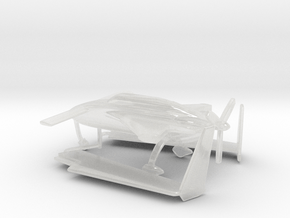 Rutan Model 61 Long-EZ in Clear Ultra Fine Detail Plastic: 1:100