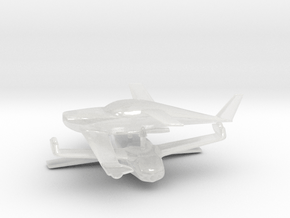 Rutan Model 54 Quickie Q2 in Clear Ultra Fine Detail Plastic: 1:144