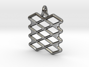 Cobogo grid II in Polished Silver