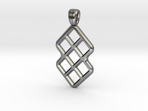 Cobogo grid III in Polished Silver