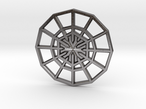 Rejection Emblem CHARM 02 (Sacred Geometry) in Polished Nickel Steel