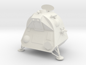 1/72 Scale Lost in Space Escape Pod in White Natural Versatile Plastic