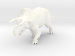 Nasutoceratops 1:72 / 1:35 / 1:18 in White Smooth Versatile Plastic: 1:18