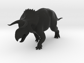 Nasutoceratops 1:72 / 1:35 / 1:18 in Black Smooth Versatile Plastic: 1:18