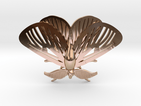 Satin Moth Pendant in 9K Rose Gold 