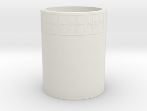 Runes Cup in White Natural Versatile Plastic