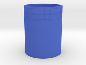 Runes Cup in Blue Smooth Versatile Plastic