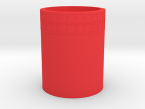 Runes Cup in Red Smooth Versatile Plastic