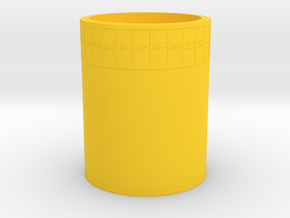 Runes Cup in Yellow Smooth Versatile Plastic