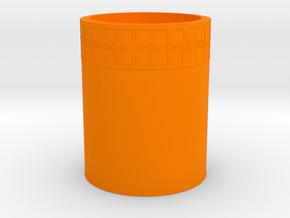 Runes Cup in Orange Smooth Versatile Plastic