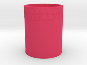 Runes Cup in Pink Smooth Versatile Plastic
