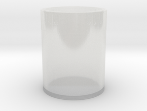 Runes Cup in Clear Ultra Fine Detail Plastic