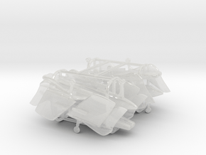 Vought F7U Cutlass (folded wings) in Clear Ultra Fine Detail Plastic: 1:350