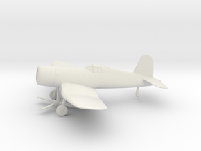 Vought F4U-1 Corsair in White Natural Versatile Plastic: 1:64 - S