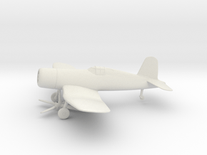 Vought F4U-1 Corsair in White Natural Versatile Plastic: 1:72