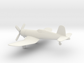 Vought F4U-1 Corsair in White Natural Versatile Plastic: 1:144
